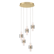 Eurofase Gold US 45594-014 - Rola 10LT Light Pendant in Brushed Gold