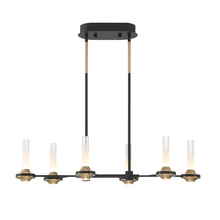 Eurofase Gold US 45713-019 - Torcia 12 Light Chandelier in Black and Brass