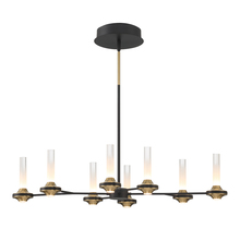 Eurofase Gold US 45714-016 - Torcia 16 Light Chandelier in Black and Brass