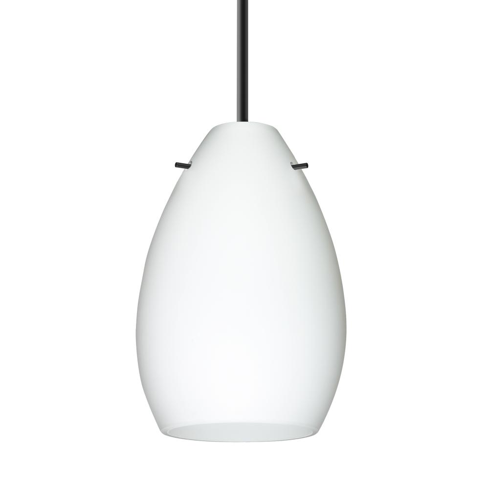 Besa Pendant Pera 6, Black Finish, Opal Matte 1x5W LED