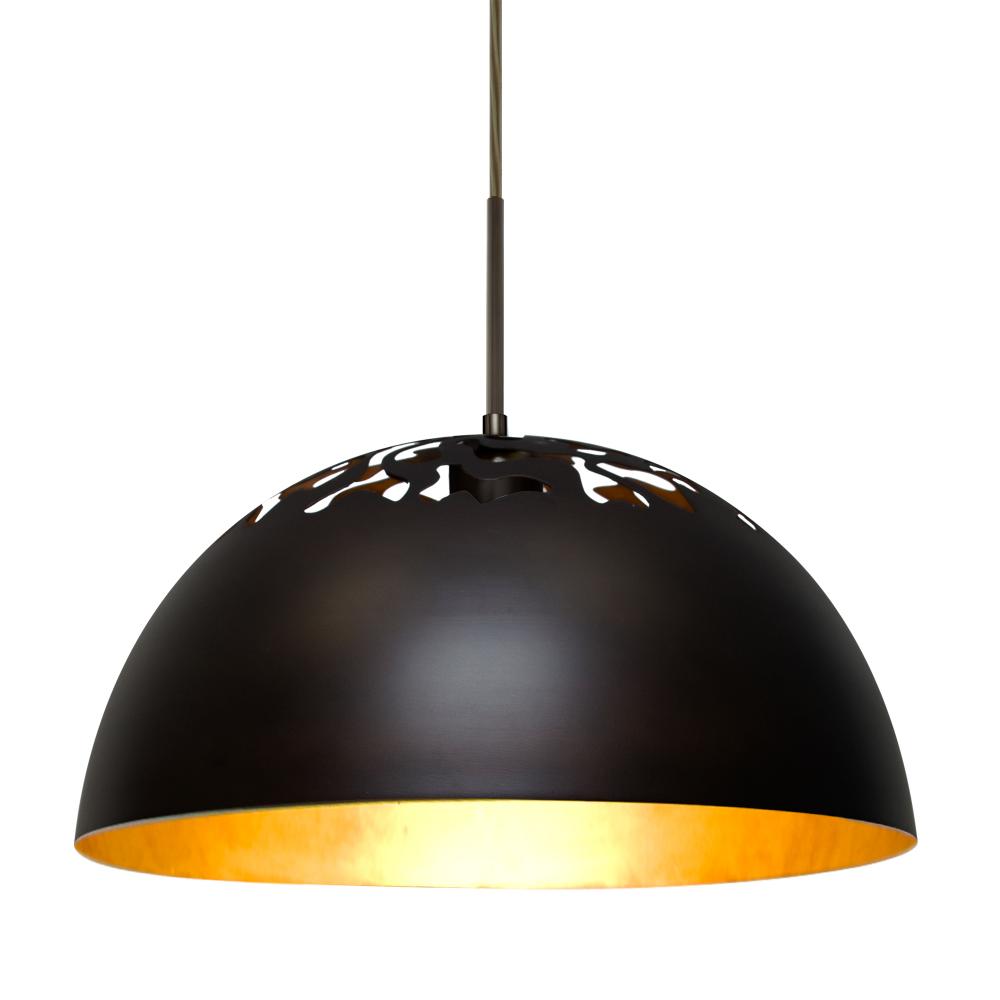 Besa Gordy Pendant, Bronze Finish, 1x9W LED, 15Ft. Cord