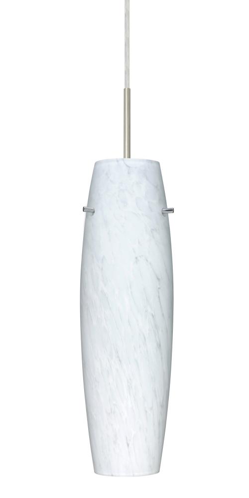 Besa Pendant Suzi 14 Satin Nickel Carrera 1x100W Medium Base, 15Ft. Cord