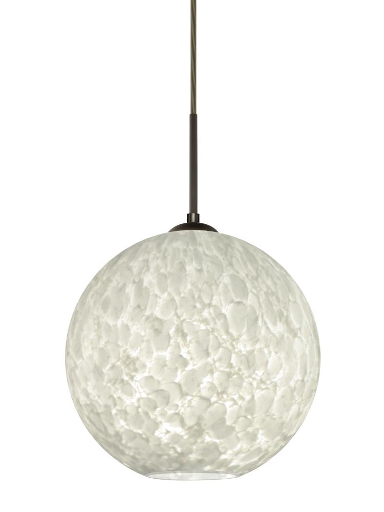 Besa Coco 12 Pendant, Carrera, Bronze Finish, 1x60W Medium Base