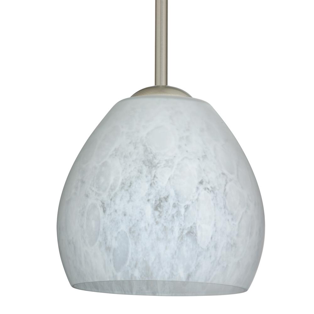 Besa Bolla Pendant Carrera Satin Nickel 1x40W B10 Medium base