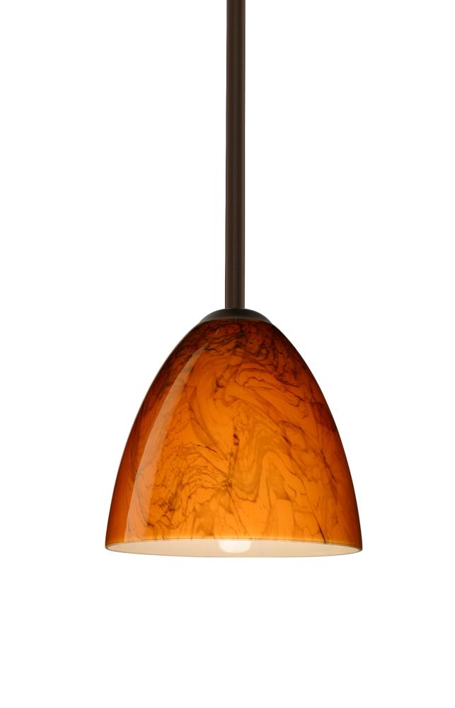 Besa Vila LED Pendant Habanero Bronze 1x9W LED