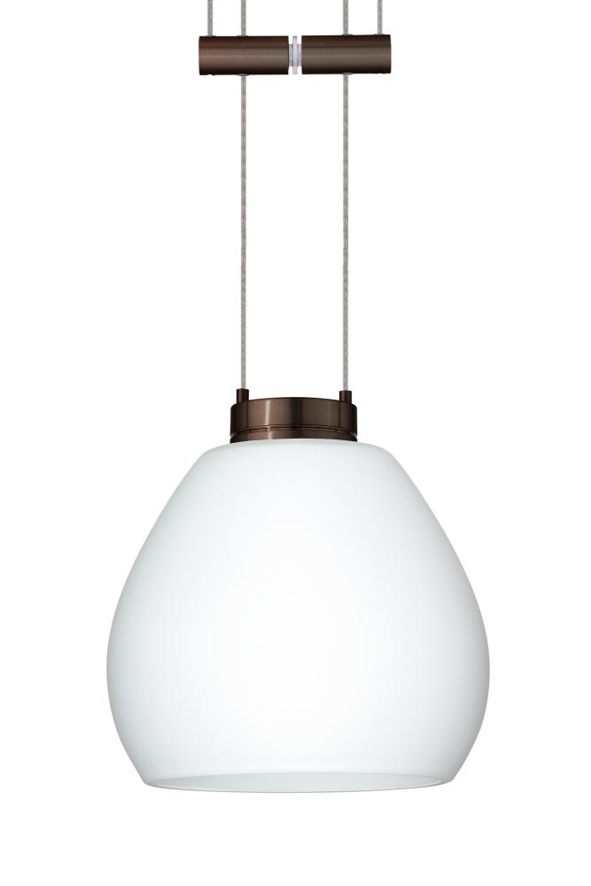 Besa Pendant Tay Tay Bronze Opal Matte 1x50W Halogen