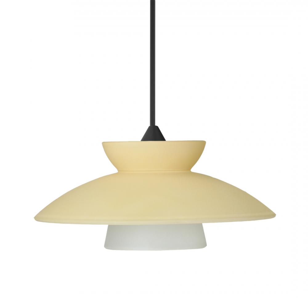 Besa Pendant Trilo 7, Black Finish, Champagne 1x50W MAX GY6.35 Base