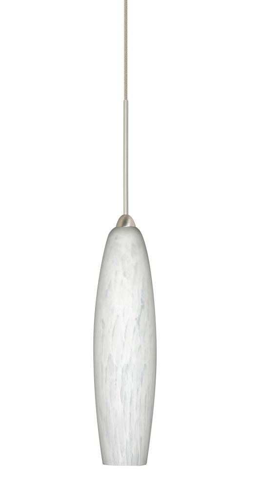 Besa Pendant Zumi Satin Nickel Carrera 1x5W LED