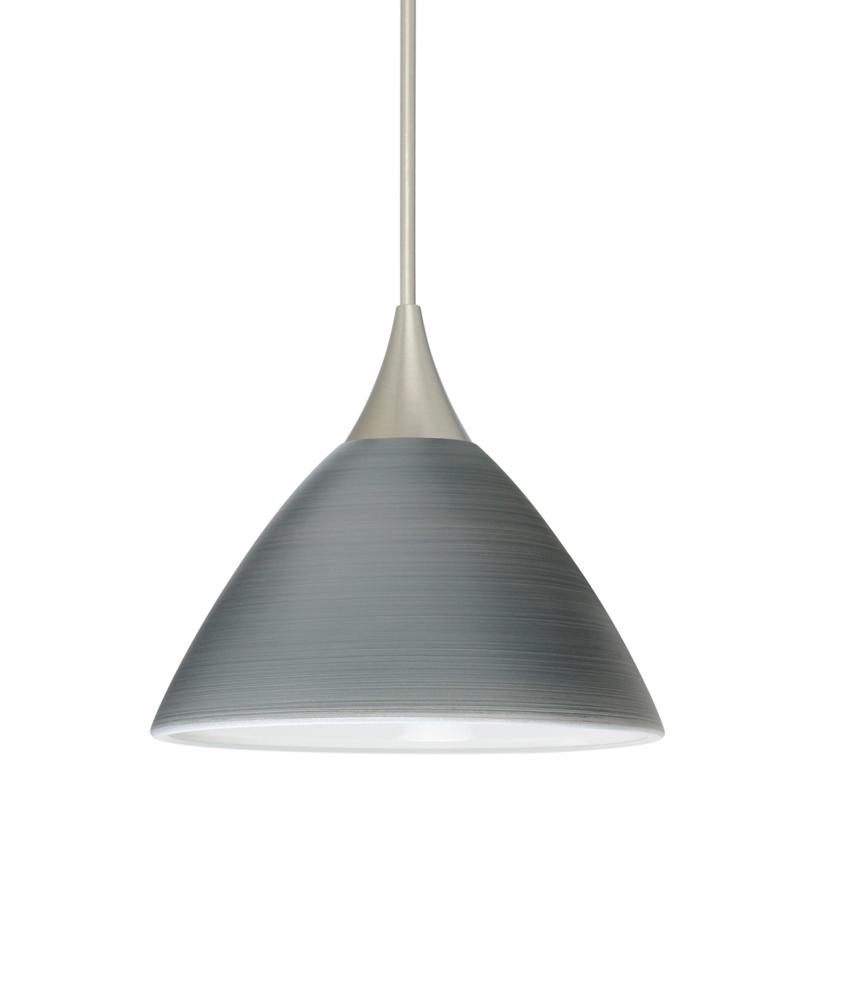 Besa Pendant Domi Satin Nickel Titan 1x50W Halogen, 15Ft. Cord