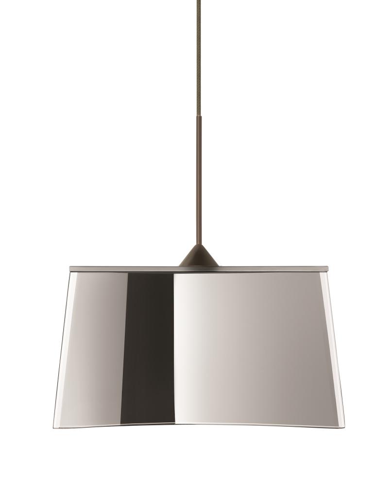 Besa Groove Pendant Mirror-Frost Bronze 1x5W LED