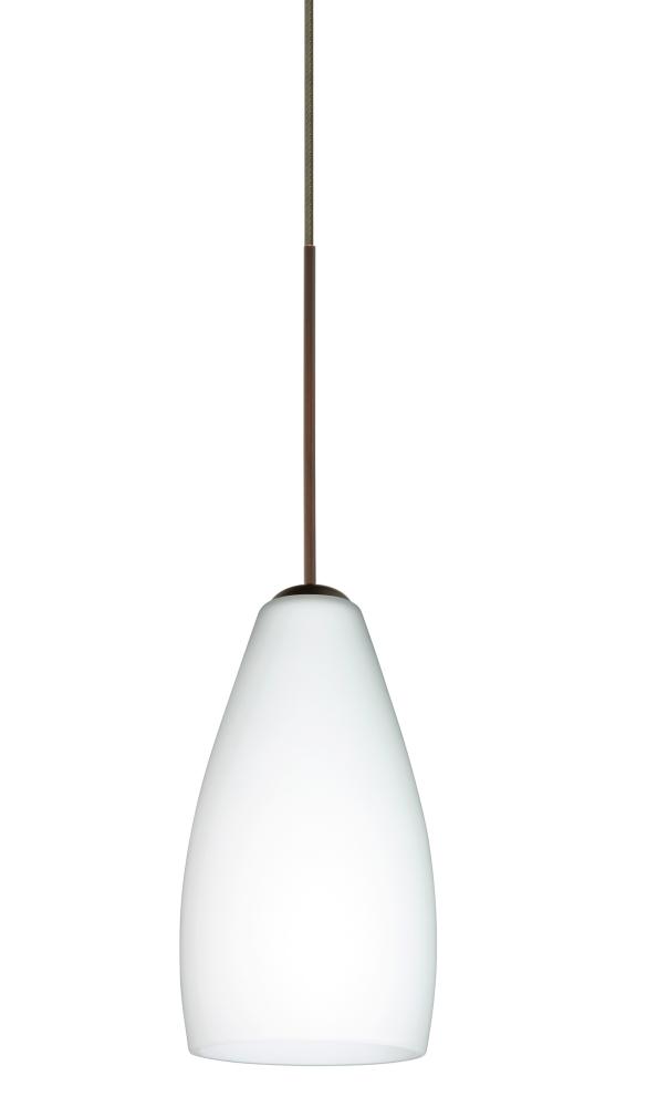 Besa Pendant Karli Bronze Opal Matte 1x50W Halogen