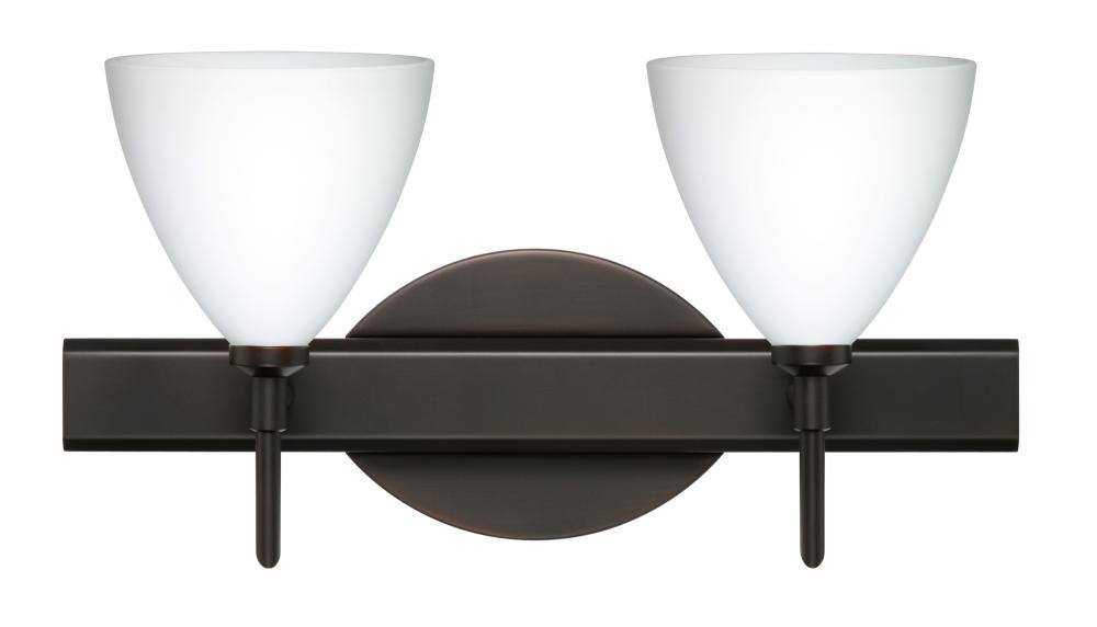 Besa Wall Mia Bronze Opal Matte 2x5W LED