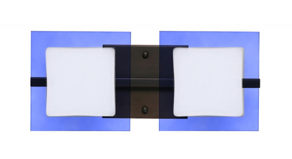 Besa Wall Alex Bronze Opal/Blue 2x50W G9