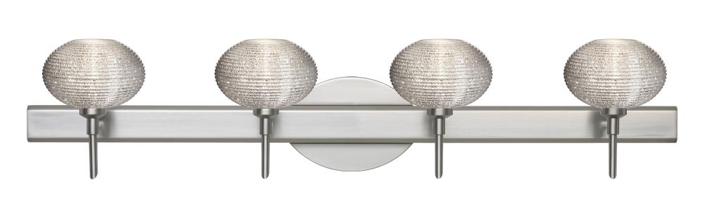 Besa Wall Lasso Satin Nickel Glitter 4x5W LED