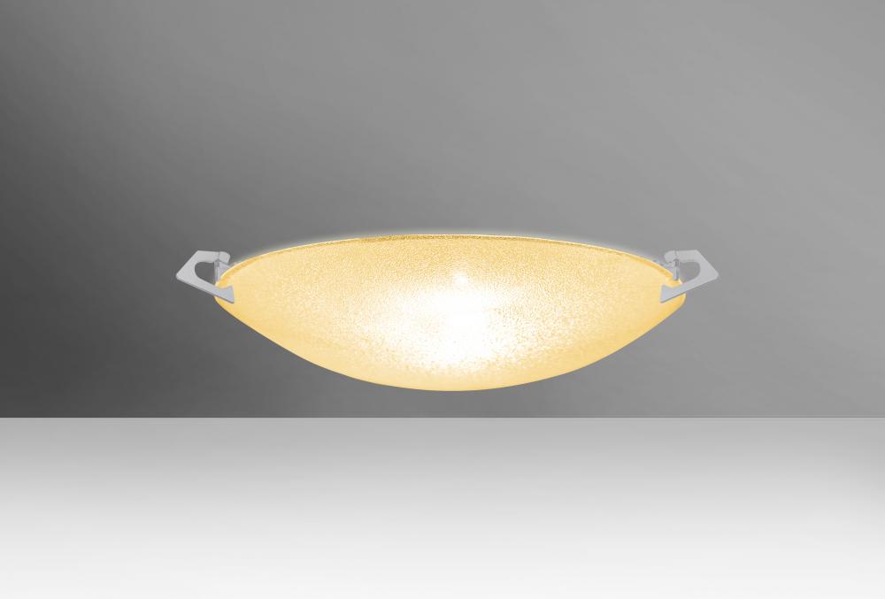 Besa Ceiling Sonya 13 Satin Nickel Gold Glitter 1x100W A19