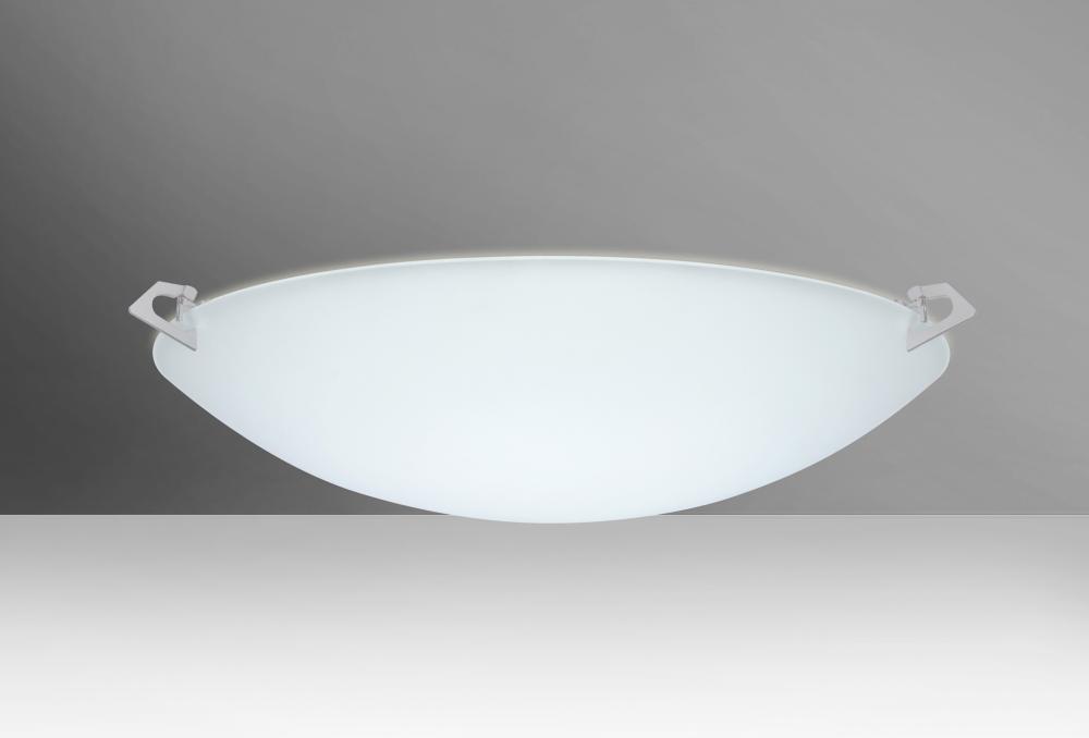 Besa Ceiling Sonya 17 Satin Nickel Satin White 3x11W LED