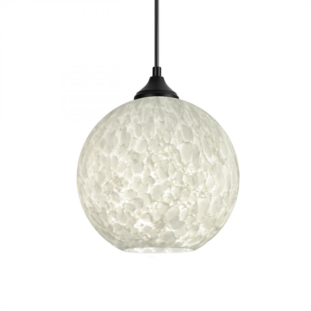 Besa Coco 8 Pendant, Carrera, Black Finish, 1x9W LED