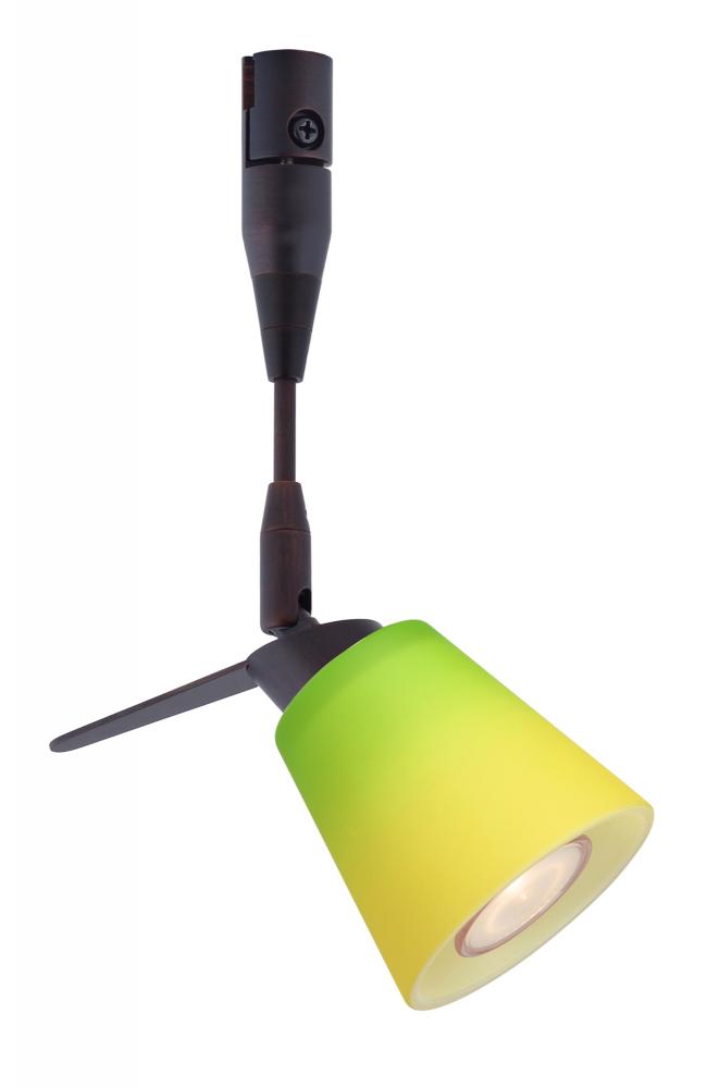 Besa Spotlight Canto 3 Bronze Bicolor Green/Yellow 1x35W Halogen Mr11