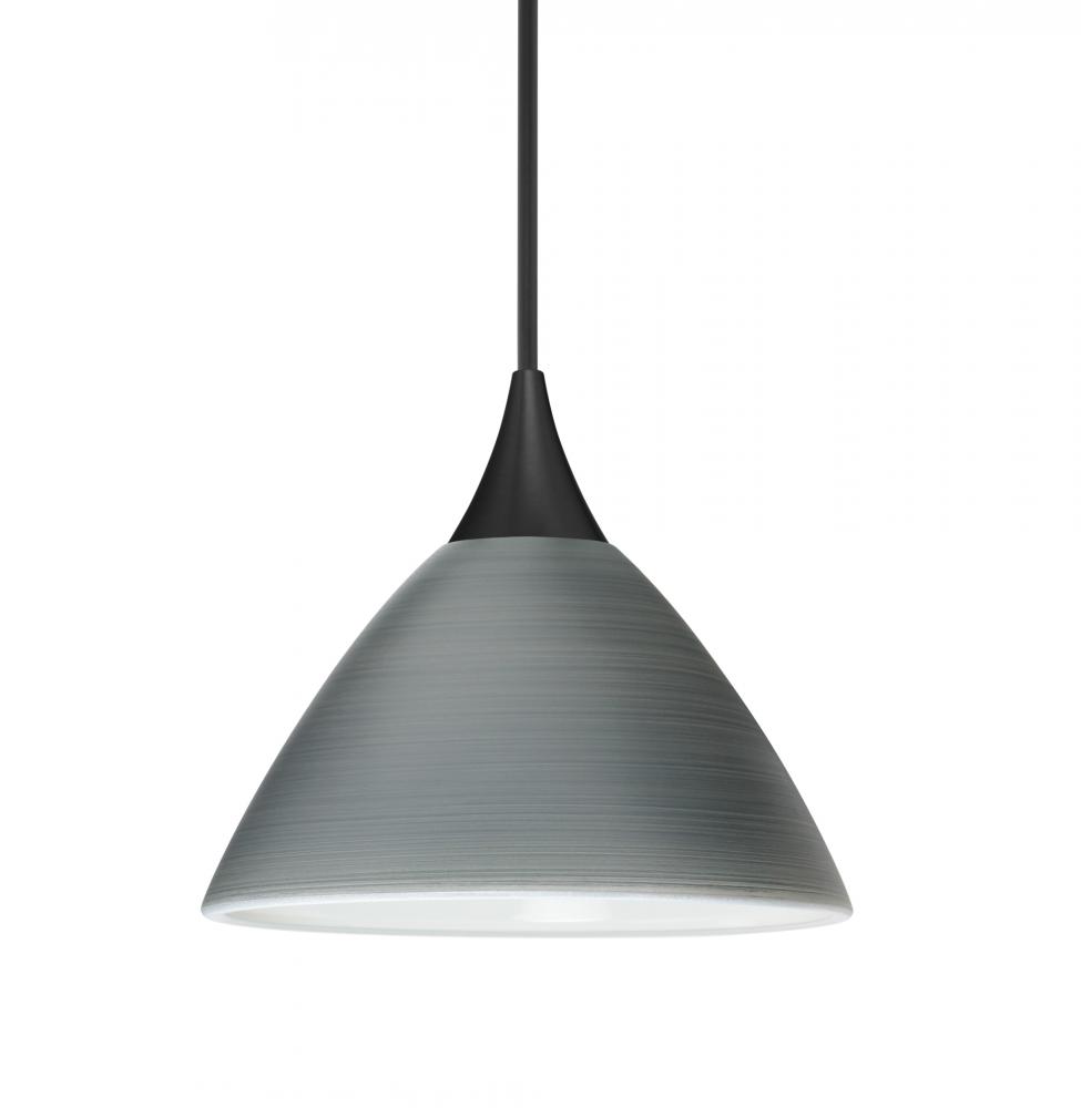 Besa Pendant Domi, Black Finish, Titan 1x50W MAX GY6.35 Base