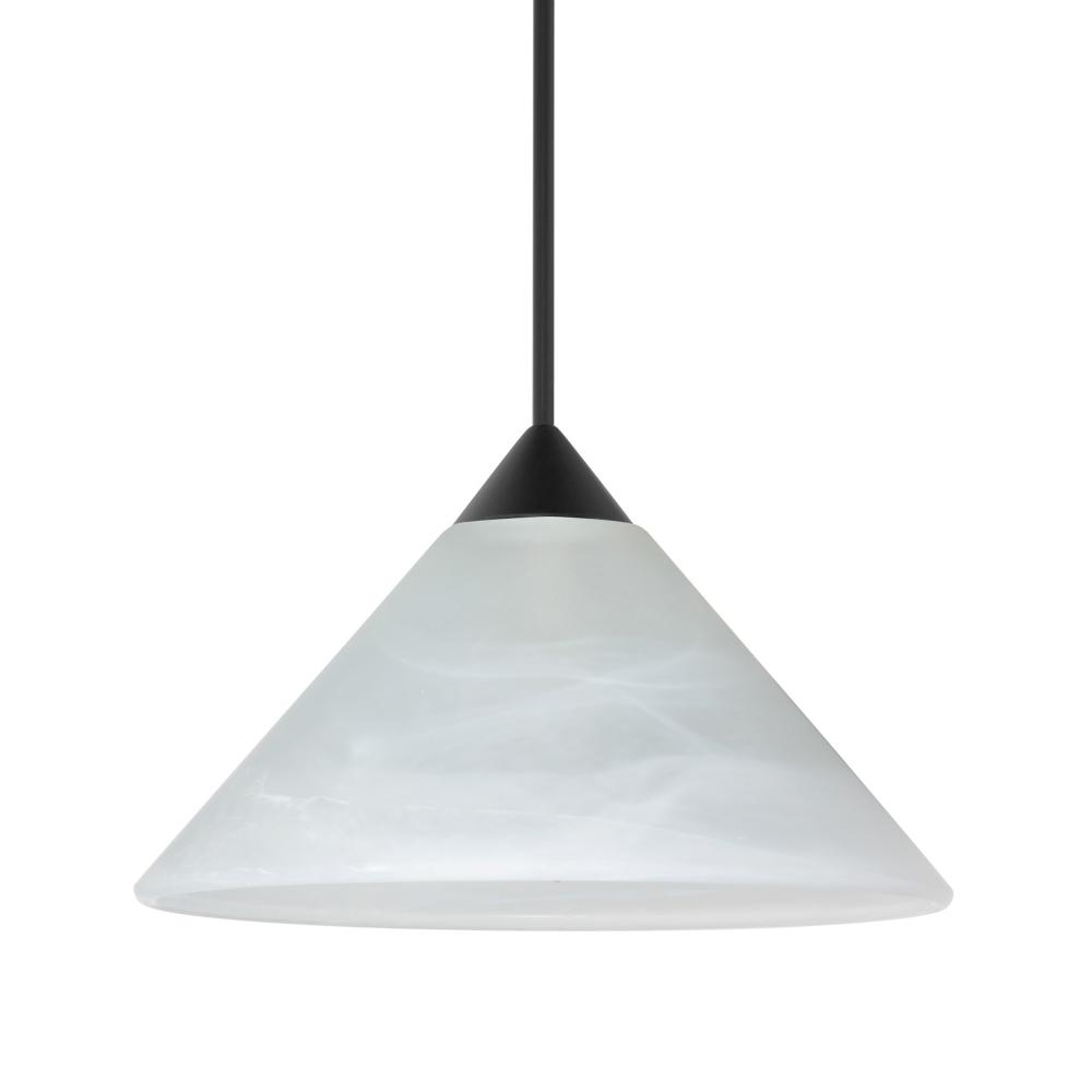 Besa Pendant For Multiport Canopy Kona, Black Finish, Marble 1x50W MAX GY6.35 Base