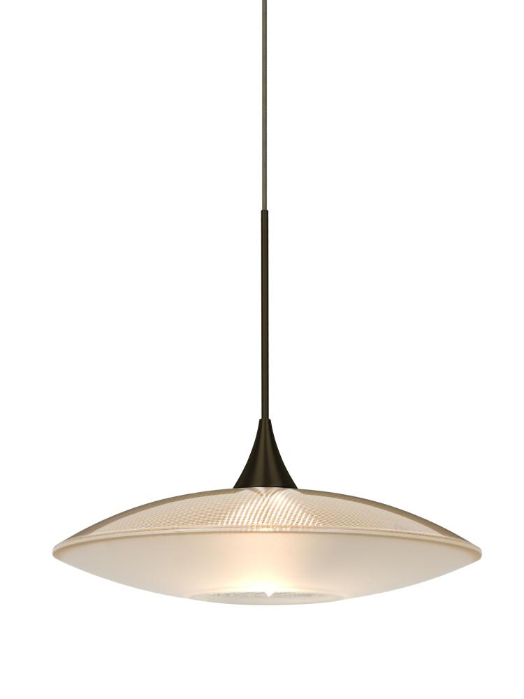 Besa Pendant For Multiport Canopy Spazio Bronze Gold/Frost 1x50W Halogen