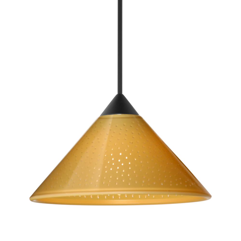 Besa Pendant Kona, Black Finish, Mango Starpoint 1x50W MAX GY6.35 Base