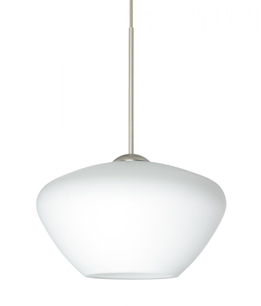 Besa Pendant Peri Satin Nickel Opal Matte 1x5W LED