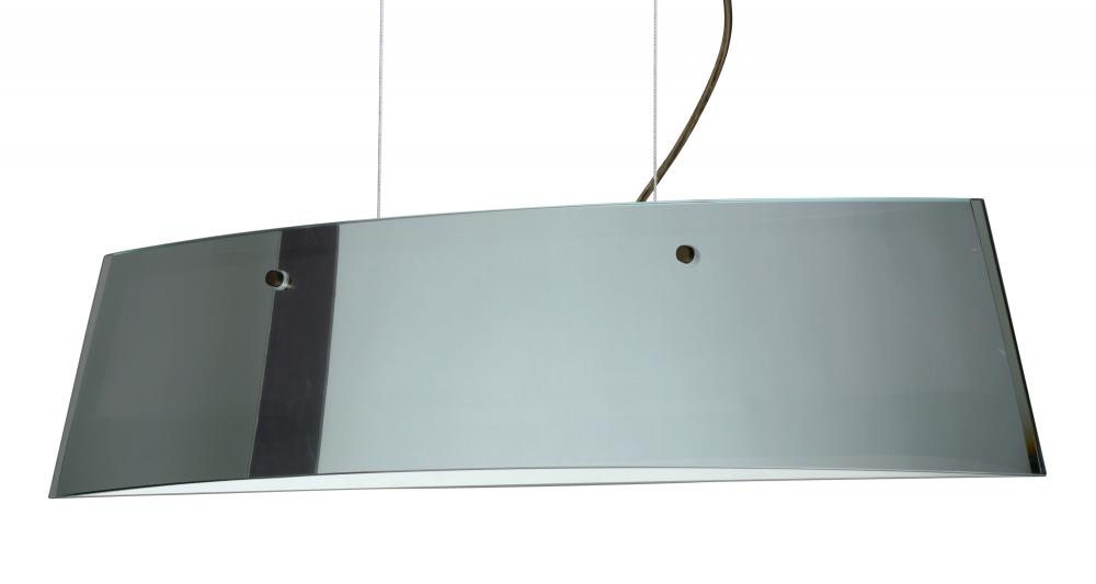 Besa Pendant Silhouette 28 Bronze Mirror/Frost 3x40W G9