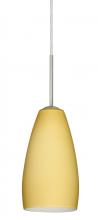 Besa Lighting 1BC-1509VM-LED-SN - Besa Chrissy Pendant Satin Nickel Vanilla Matte 1x9W LED