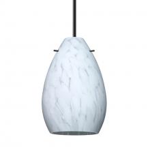 Besa Lighting 1BC-171319-LED-BK - Besa Pendant Pera 6, Black Finish, Carrera 1x5W LED