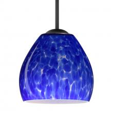 Besa Lighting 1BC-412286-BK - Besa Bolla Pendant Black Blue Cloud 1x50W Candelabra