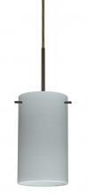 Besa Lighting 1BC-4404KR-MED-BR-L - Besa Stilo 7 Pendant Bronze Chalk 1x40W B10 Med, 15Ft. Cord