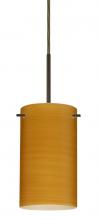 Besa Lighting 1BC-4404OK-LED-BR-L - Besa Stilo 7 LED Pendant Oak Bronze 1x9W LED, 15Ft. Cord