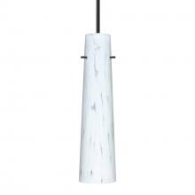 Besa Lighting 1BC-567419-BK - Besa Camino Pendant Black Carrera 1x40W Candelabra