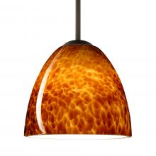 Besa Lighting 1BC-757218-BR-L - Besa Sasha Pendant Bronze Amber Cloud 1x50W E12 base, 15Ft. Cord