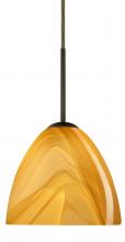 Besa Lighting 1BC-7572HN-MED-BR - Besa Sasha Pendant Bronze Honey 1x50W B10 Med