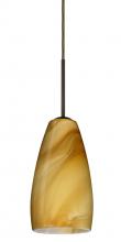 Besa Lighting 1BT-1509HN-BR-L - Besa Chrissy Pendant Bronze Honey 1x50W E12 base, 15Ft. Cord