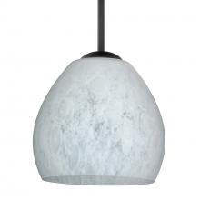 Besa Lighting 1BT-412219-BK - Besa Bolla Pendant Black Carrera 1x50W E12 base