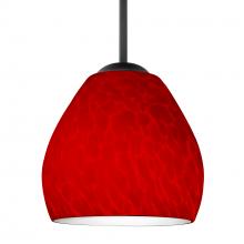 Besa Lighting 1BT-4122RC-BK - Besa Bolla Pendant Black Red Cloud 1x50W E12 base