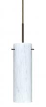 Besa Lighting 1BT-493019-LED-BR-L - Besa Copa LED Pendant Carrera Bronze 1x9W LED, 15Ft. Cord