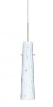 Besa Lighting 1BT-567419-SN-L - Besa Camino Pendant Satin Nickel Carrera 1x40W E12 base, 15Ft. Cord