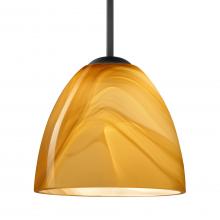 Besa Lighting 1BT-7572HN-BK - Besa Sasha Pendant Black Honey 1x50W MAX E12 Base