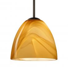Besa Lighting 1BT-7572HN-BR-L - Besa Sasha Pendant Bronze Honey 1x50W E12 base, 15Ft. Cord