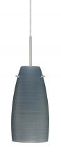 Besa Lighting 1JC-1512TN-LED-SN-L - Besa Tao 10 LED Pendant Titan Satin Nickel 1x9W LED, 15Ft. Cord