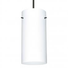 Besa Lighting 1JC-412007-BK - Besa Cord Pendant Stilo 12 Black Opal Matte 1x150W Medium Base A21