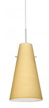 Besa Lighting 1JC-4124VM-LED-SN-L - Besa Cierro LED Pendant Vanilla Matte Satin Nickel 1x9W LED, 15Ft. Cord