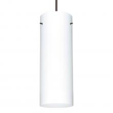 Besa Lighting 1JC-412807-BR-L - Besa Pendant Stilo 18 Bronze Opal Matte 1x150W Medium Base A21, 15Ft. Cord