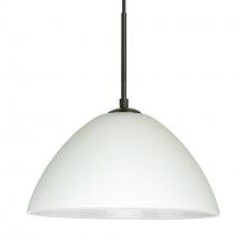 Besa Lighting 1JC-420107-BK - Besa Tessa Pendant Black White 1x75W MAX E26 Base