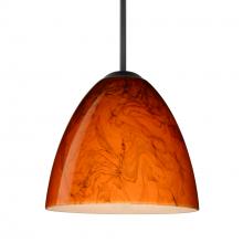 Besa Lighting 1JC-4470HB-BK - Besa Vila Pendant Black Habanero 1x60W Medium Base