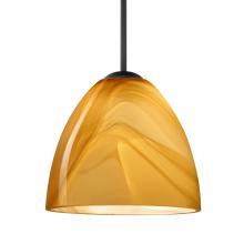 Besa Lighting 1JC-4470HN-BK - Besa Vila Pendant Black Honey 1x60W Medium Base